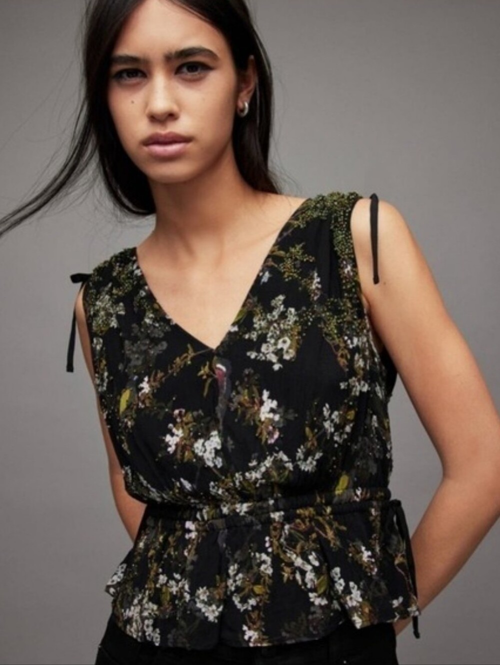 All Saints Maia Viola Top New, Sz M